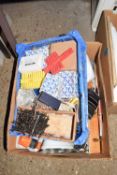 One box of various assorted garage clearance items