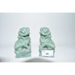 Pair of 20th Century Chinese Foo dogs