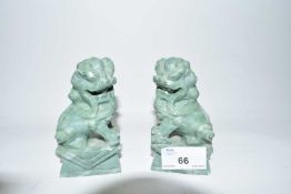 Pair of 20th Century Chinese Foo dogs