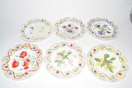 Collection of Wedgwood Flower Artists of Kew plates