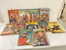 Collection of vintage children's books to include Billy the Kid, Roy Rogers, Buffalo Bill etc