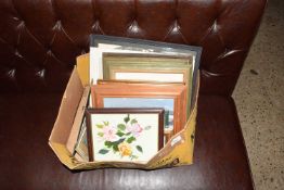 Box of assorted mixed pictures
