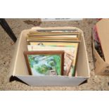 One box of assorted mixed pictures