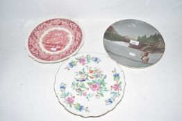 Mixed Lot: Decorated plates to include Royal Doulton Bow Falls