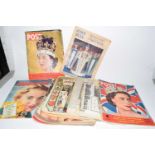 Mixed Lot: Vintage magazines and newspapers to include Picture Post Coronation Issue and various