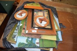 Mixed Lot: Various modern oil studies mainly animals and rural scenes