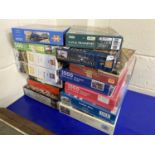 Quantity of jigsaw puzzles, mainly railway and farmyard interest