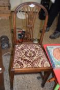 Mahogany framed dining chair