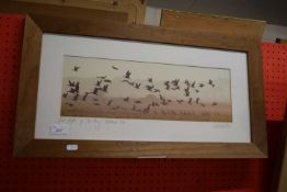 First Flight of the Day, Holkham, limited edition photographic print, framed and glazed