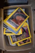 One box of National Geographic magazines