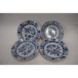 Quantity of modern Meissen blue and white plates and bowls