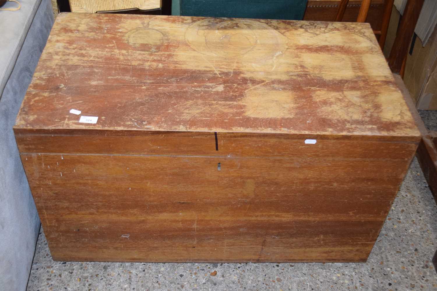 20th Century camphor or hardwood blanket box