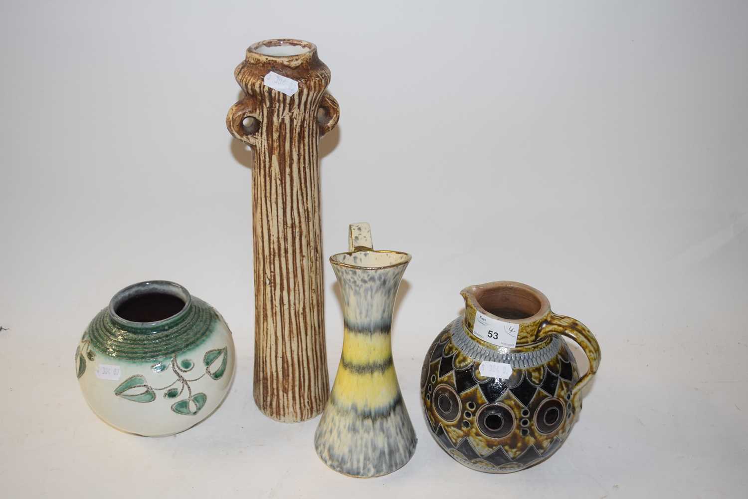Mixed lot of German pottery, vases and jugs