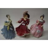 Mixed Lot: Royal Doulton figures comprising Camelia, Patricia, Adrienne (3)