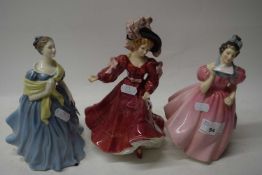 Mixed Lot: Royal Doulton figures comprising Camelia, Patricia, Adrienne (3)