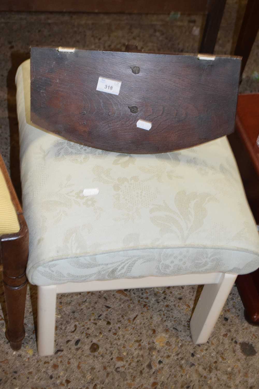 Footstool and a small wooden wall bracket