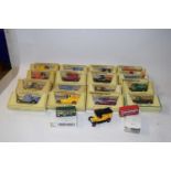 Box of Matchbox models of Yesteryear toy vans