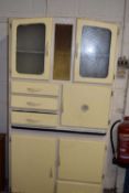 Vintage kitchen cabinet with pull out enamel work surface
