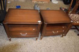 Pair of modern bedside cabinets