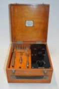 Vintage high frequency scalp massager in wooden case