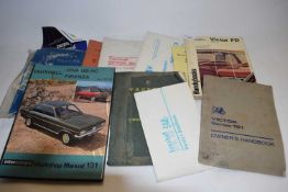 Mixed Lot: Various car owners handbooks to include Victor 101, Vauxhall Wyvern and various others