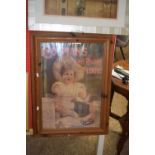 Reproduction Colmans Self Raising Flour advertising picture in pine frame
