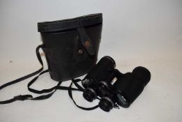 Cased pair of vintage binoculars