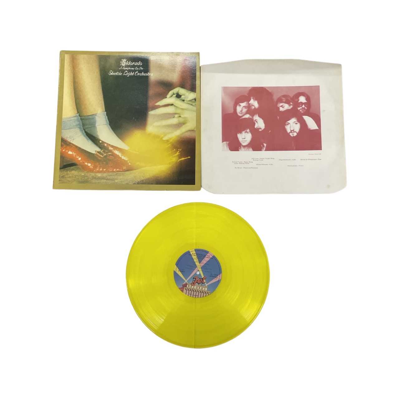 ELO 'Eldorado: A Symphony by The Electric Light Orchestra' yellow 12" vinyl LP: JETLP 203