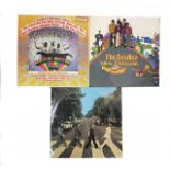 The Beatles, collection of UK pressing vinyl records, to include: - Abbey Road, PCS 7088 - Yellow