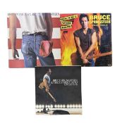 A mixed lot of Bruce Springsteen memorabilia, to include: - Born in the USA 12" vinyl LP: CBS