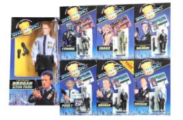 A mixed lot of 1990s Gerry Anderson's Space Precinct figurines in original boxes by Vivid, to