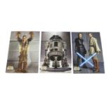 A trio of 2005 Star Wars: Revenge of the Sith DVD double sided advertising posters. Individual