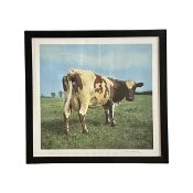 A Limited Edition Pink Floyd - Atom Heart Mother print, taken and signed in pencil by world-renowned