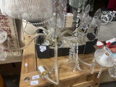 Glass chandelier (a/f)