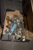 One box of various assorted loose cutlery