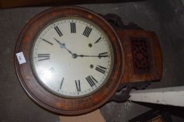 Late 19th Century drop dial wall clock