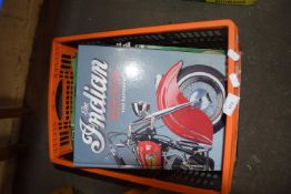 One box of various motor sport magazines and other items