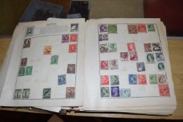 Vintage Quick Change illustrated stamp album and contents