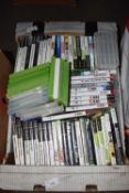 Box of various Playstation and X-Box games
