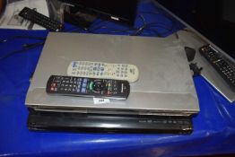 JVC DVD player and a Panasonic DVD player