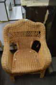 Wicker armchair