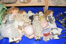 Mixed Lot: Various assorted porcelain headed dolls