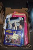 Box of various Hobbies Weekly magazines, Giles cartoon book etc