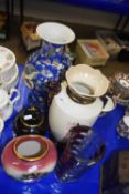 Mixed Lot: Reproduction Chinese vase together with various others