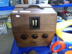 Vintage Marconi wooden cased radio