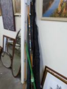 Mixed Lot: Various assorted fishing rods