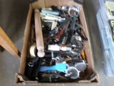 One box of various cutlery and kitchen wares