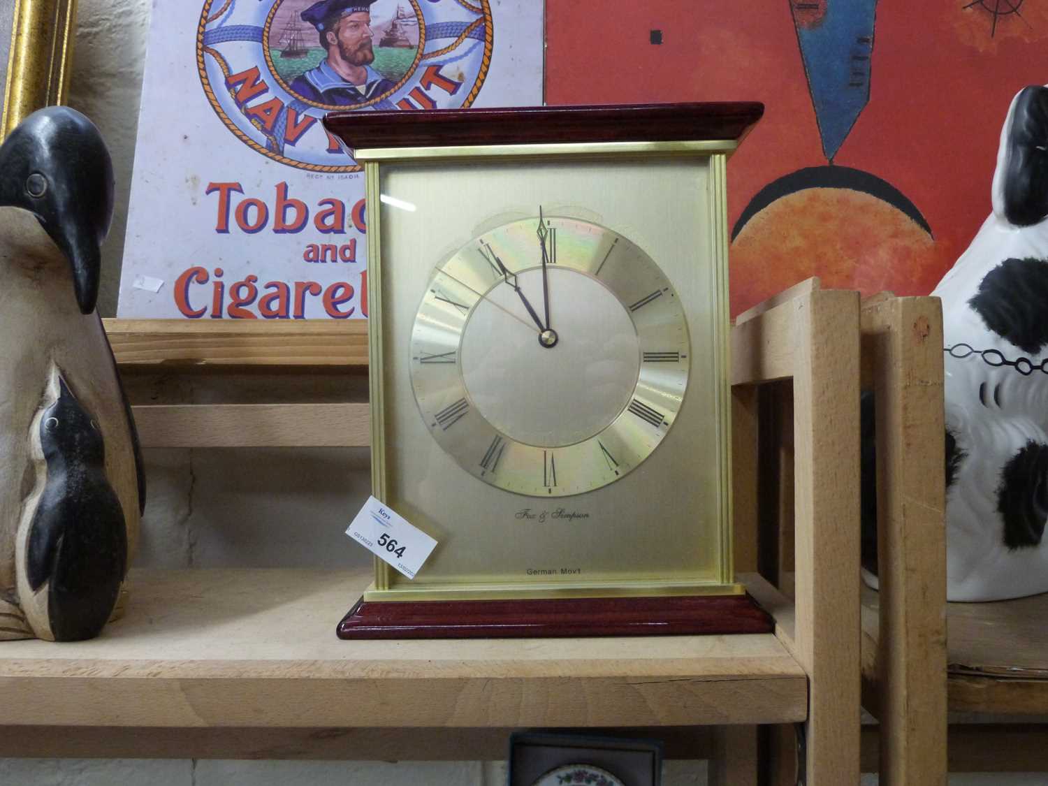 A modern mantel clock by Fox & Simpson