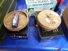 Mixed Lot: GPS navigation system, 360 degree radar detector, turned wooden bowl and a Police