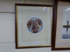 Claire Eve Burton - coloured print, racehorses, signed in pencil